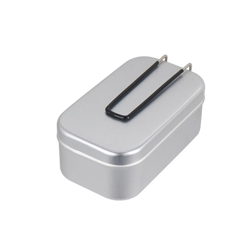 Aluminum Lunch Box Ourdoor Camping Cookware Food Container Storage Dinnerware