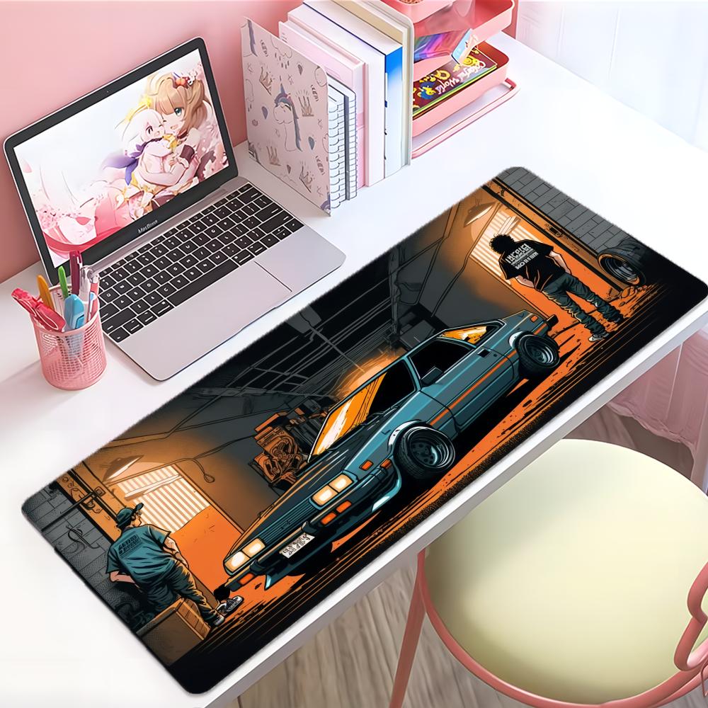Cool Classic Style Car Jjdm Mouse Pad Large Thick Desk Pad Stitched Edges Gaming Mouse Mat For Pc