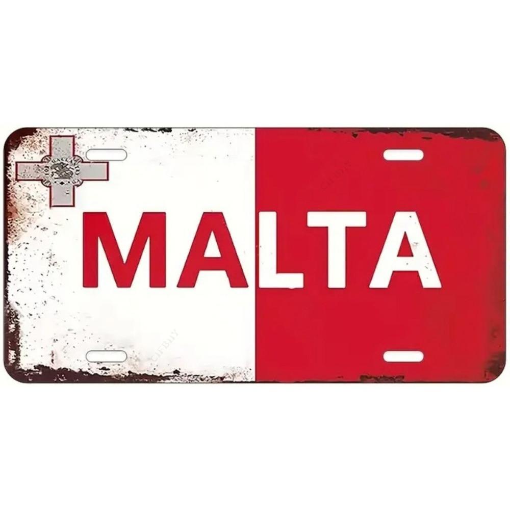 Souvenir Number for the Car , Car Number Plate for Interior Decoration, Metal, 15x30 Cm
