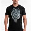 Wolf TShirt Summer Casual Cotton Tee Oversized Streetwear Tops Vintage Graphic Print Loose Fit Short Sleeve  Cotton