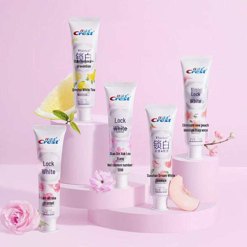 Crest Dual-Color Lock White Toothpaste