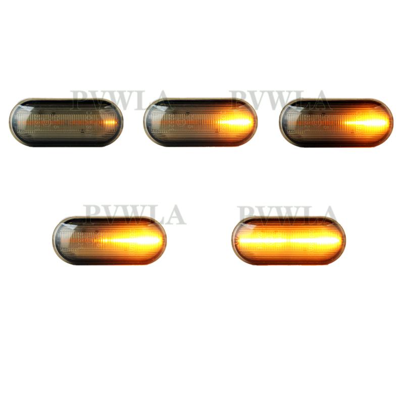 A Pair Led Dynamic Side Marker Turn Signal Light Sequential Blinker Light For VW Passat B5 B5.5 2001 2002 2003 2004 2005