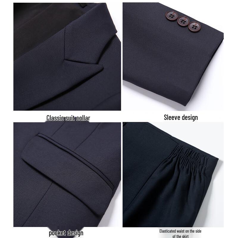 Unisex Double-Breasted Formal Suit Set