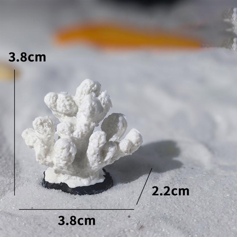 10pcs Colorful Artificial Corals Reef Decoration Simulation Corals Landscape for Bettas Fish Tanks Lovely Styles