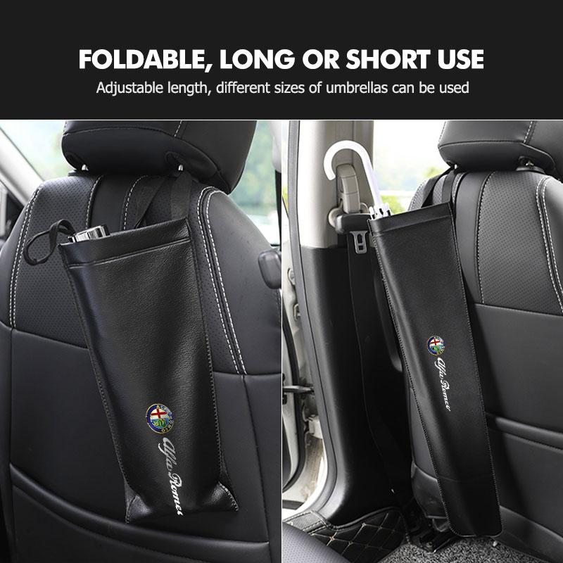 Car Umbrella Storage Bag Foldable Handheld Rainproof Cover For Alfa Romeo 159 Giulietta Giulia 147 Mito 156 159 166 GT Stelvio Jkl123