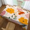 1pc Tablecover, Soft and Stylish with Colorful Floral Aesthetics, Suitable for Dining Tables, Coffee Tables, Desks, and Picnic Outdoor Tables, Enhanci