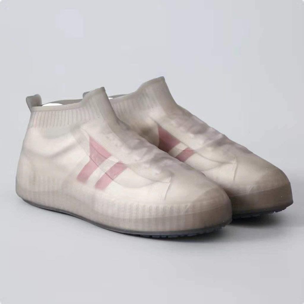 Unisex Wasserdichte Rutschfeste Silikon-Regenstiefelüberzieher - Schneefest, Verdickt, Verschleißfest, Mittelhoch.