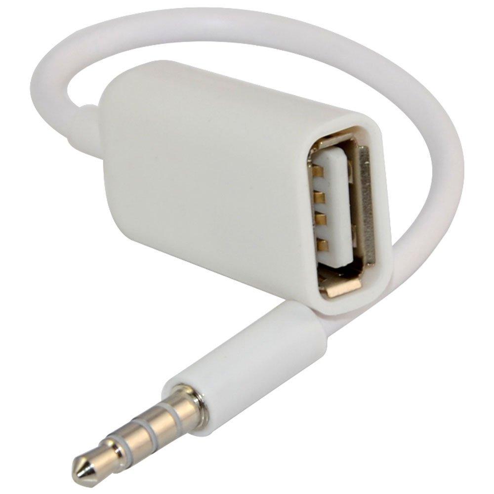 BLUEXIN 3.5MM Male Aux Audio Plug Jack To USB 2.0