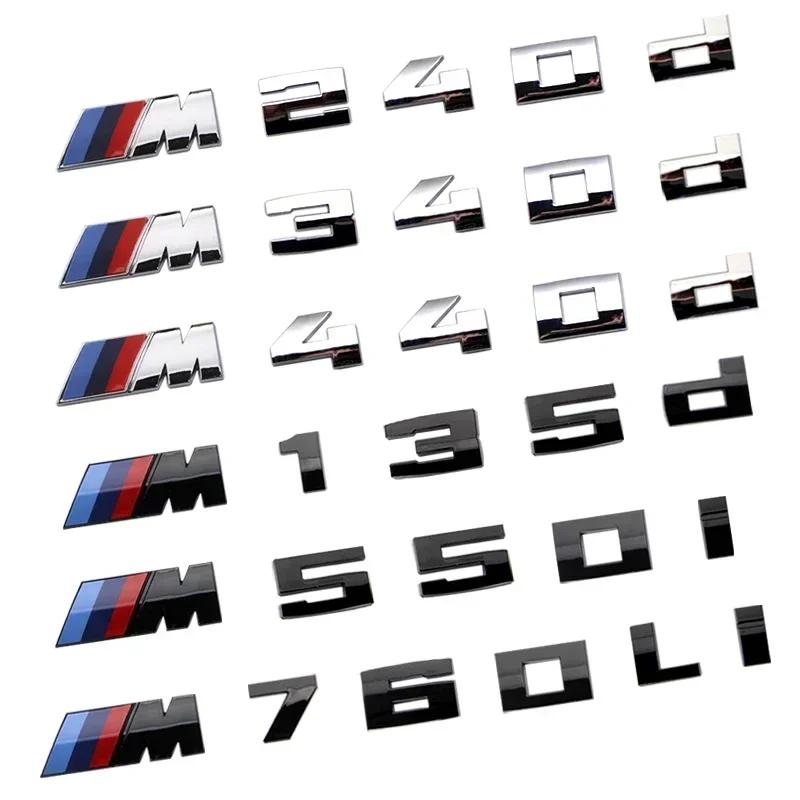 For BMW M power old emblems badge logo M135d M135i M145d M145i M240d M240i M340d M340i M440d M440i M550i M760Li ABS Rear Logo YA1
