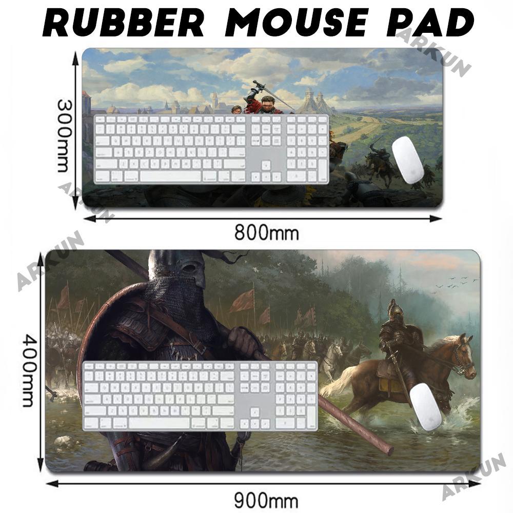 Großes mittelalterliches Open-World-Simulationsspiel Kingdom Come Ddeliverance III Serie Mauspads Antirutsch Gummi Gaming Langlebiges Pad