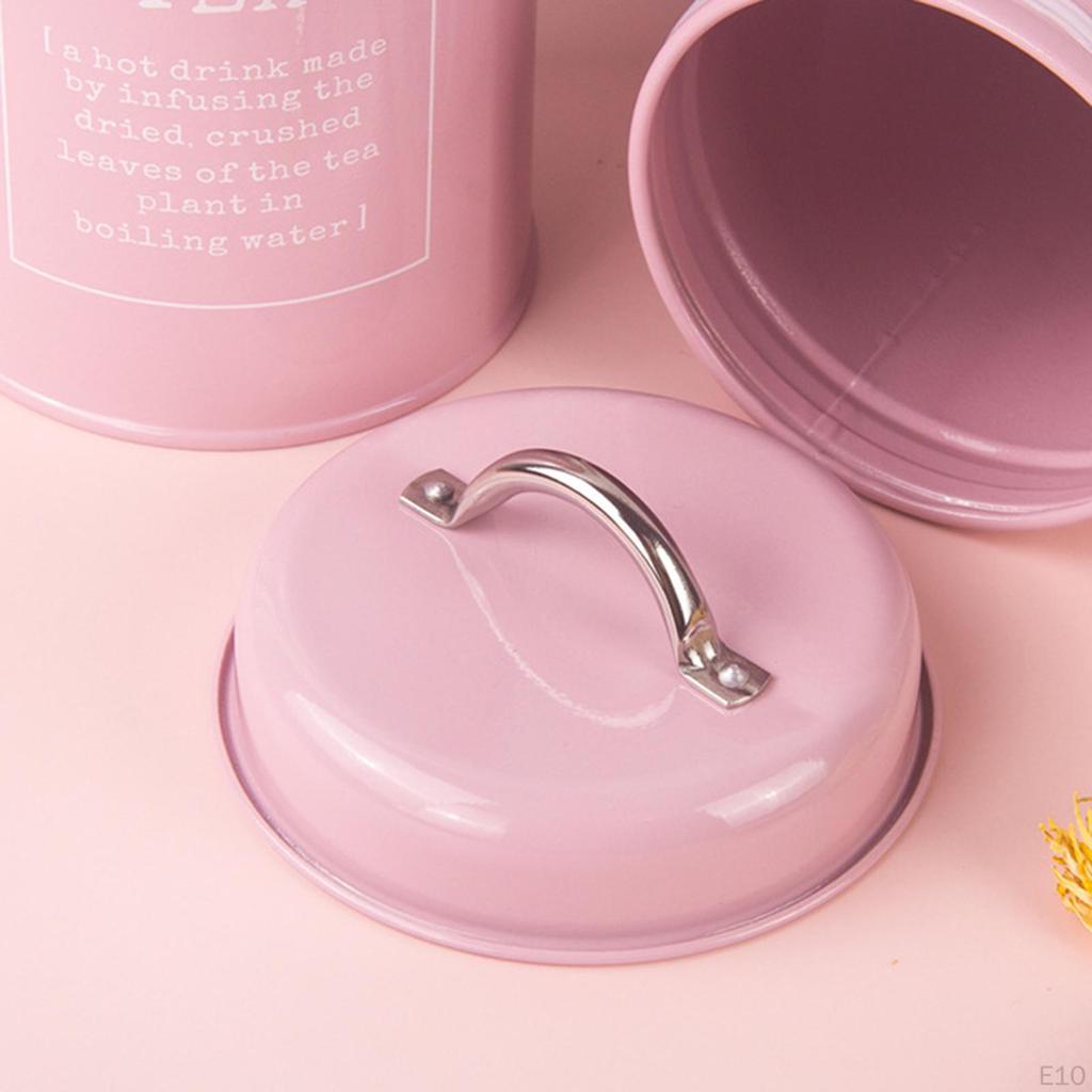 Zestaw 3 puszek do przechowywania kawy i herbaty, słoików, metalowych, z pokrywkami, rozmiar