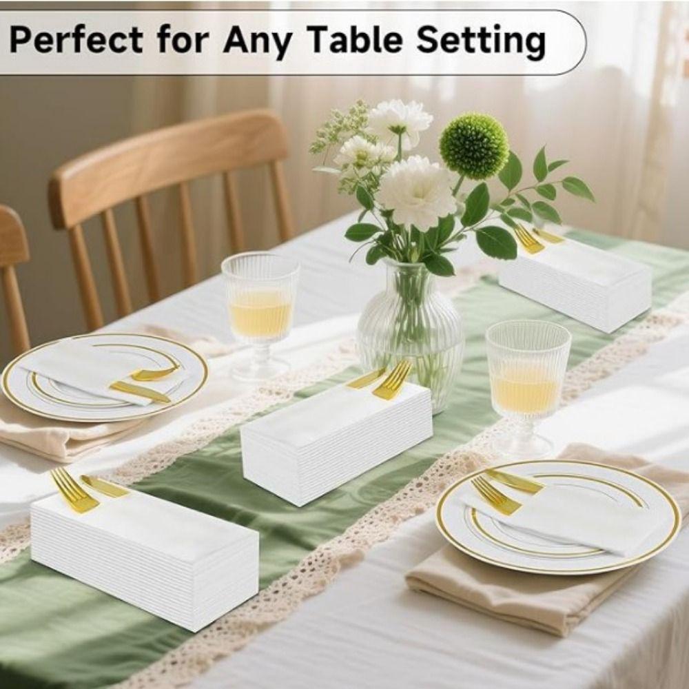 Convenient Prefolded Paper Napkins Hygiene Dinner Napkins  Guest Paper