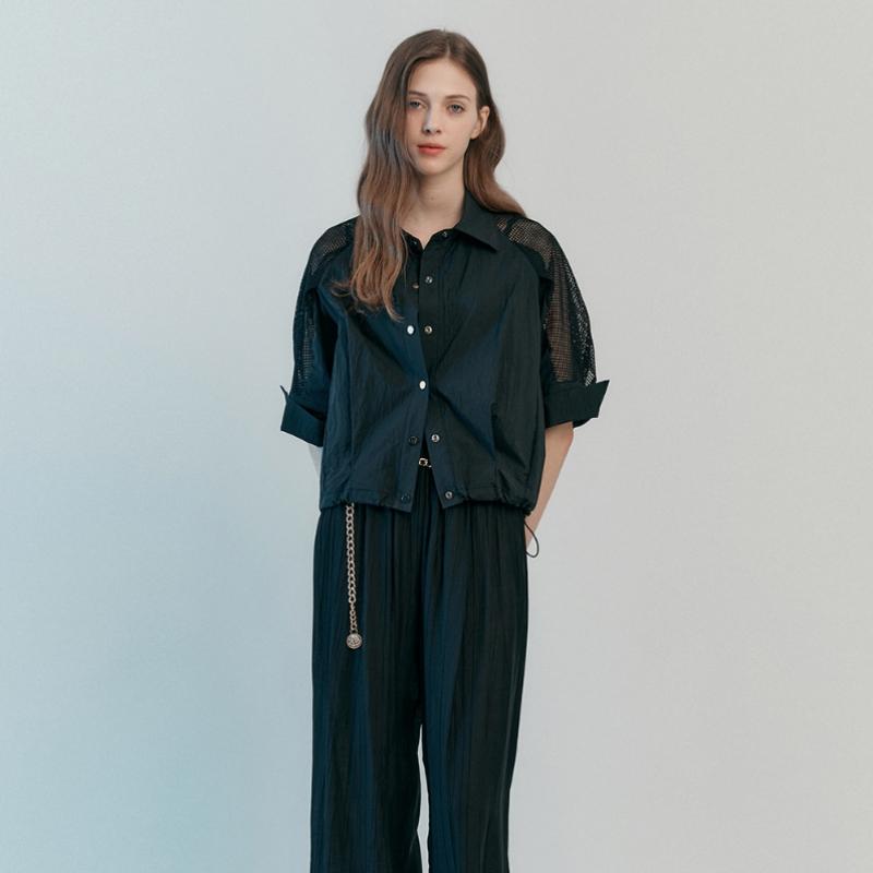 MAXZA Mesh Block String Blouse Jacket Zc09qj600on