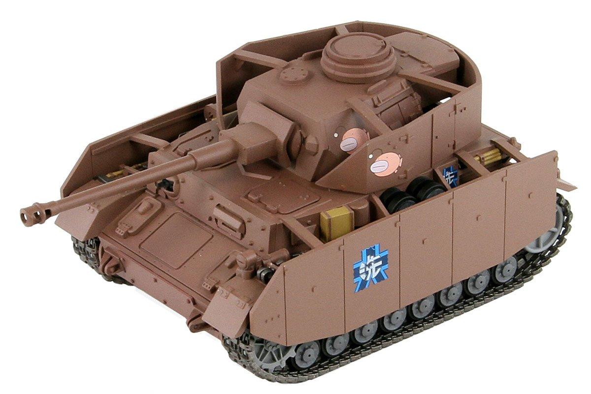 

Pair.dot Girls & Panzer IV Tank H/D Kai Ending Ver. Non-scale, Approximately 115mm Long, Semi-Painted Plastic Model PD69