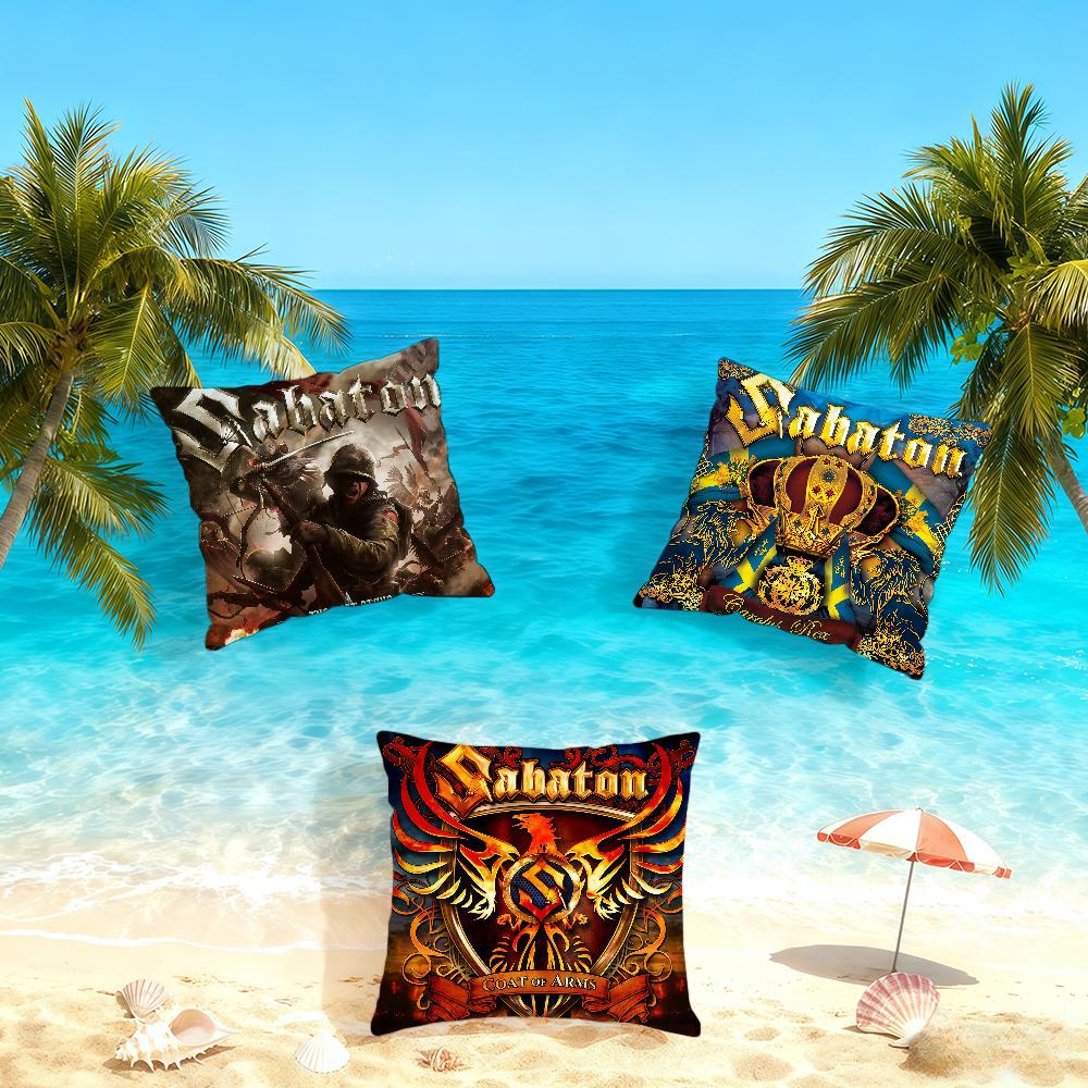 S-Sabaton-ES Band Kissenbezug Home Office Praktisch Nordische Schlichtheit Hit Mit Reißverschluss Kissenbezug