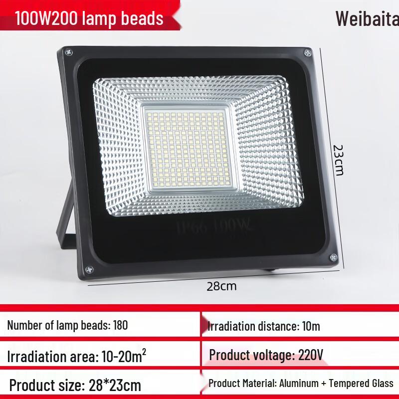 Weibaida Outdoor Low Voltage Ultra-thin Square LED Floodlight