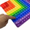 Przód 12x12 Tył 12+12 Mnożenie Dodawanie Obie strony Pop Fidget Toys, Tęczowe Kolorowe Pchanie Bańki Matematyczne Zabawki Edukacyjne