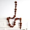 Multicolor Flocking Ball String Mixed Size Christmas Ball String  Home Decoration