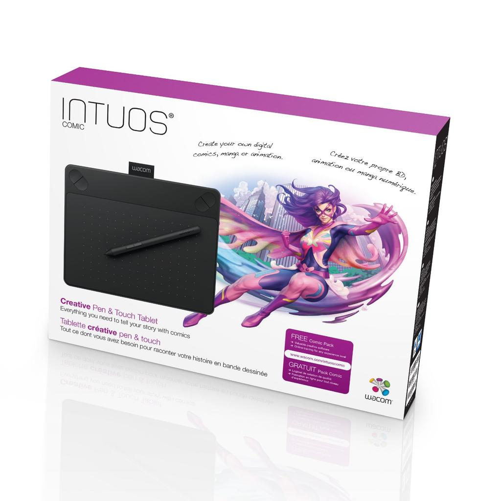 Wacom Intuos Comic [Old Model] Pen & Touch MangaIllustration Model, Small, Black, CTH-490K1