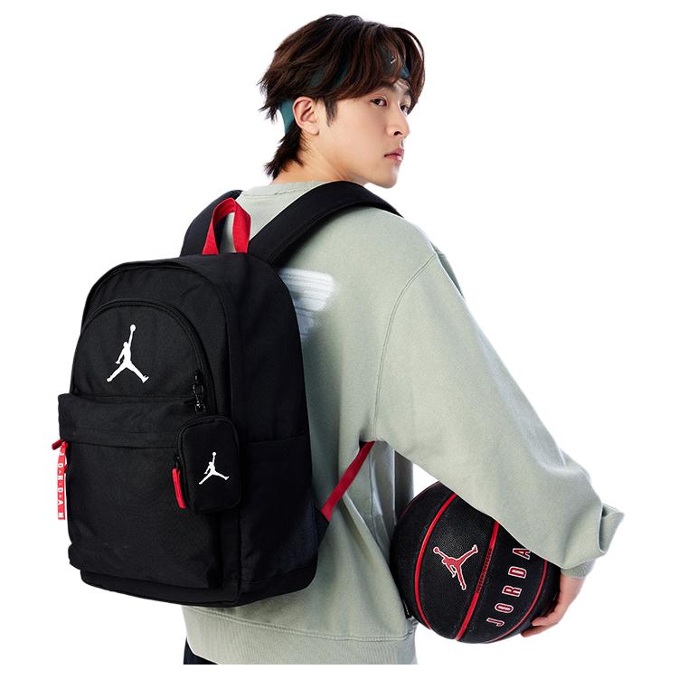 New Jordan Polyester Backpack Unisex Black JD2513167GS-001