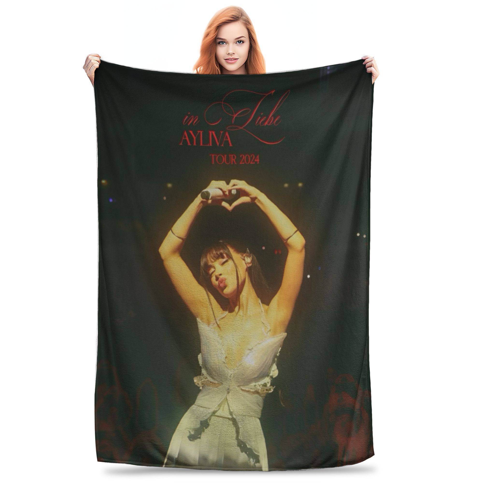 Ayliva Liebe Tour 2024 Accessories Blankets Soft Flannel Throw Blankets Comfortable Bedding Throws 75X95CM