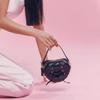 IELGY women's ballet style love handbag, bow sweet and cute shoulder messenger bag