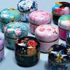 Tea Caddy Tea Box Containers Candle Cans Coffee Candy Snacks Sealed Iron Jars Floral Pattern Small Portable Storage Boxes
