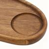 Retro Servierplatte Couchtisch Tablett Display Charcuterie Board Holz Serviertablett Snackhalter Holzplatte Frühstückstablett