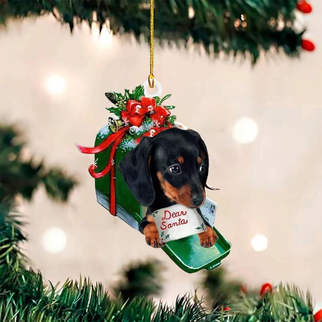 Car Vibrant Dachshund Hanging Ornaments Perfect For Festive Holiday Decor