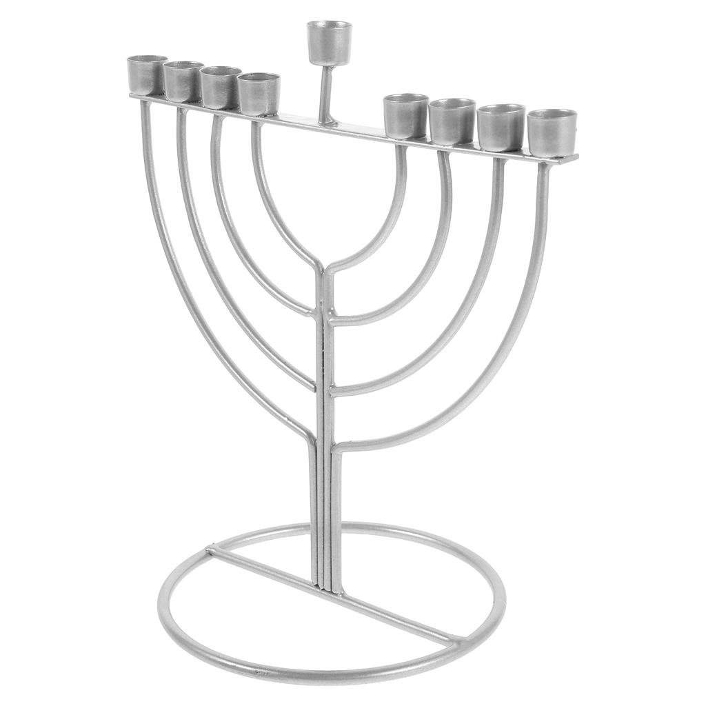 Table Je Candlestick Holder Hanukkah Decoration Menorah Golden Delicate Candelabra Menorah For Desk Cabinet Living Room