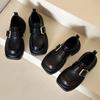 New Versatile Height-increasing Round-toed Thick-soled Loafers Single Shoes