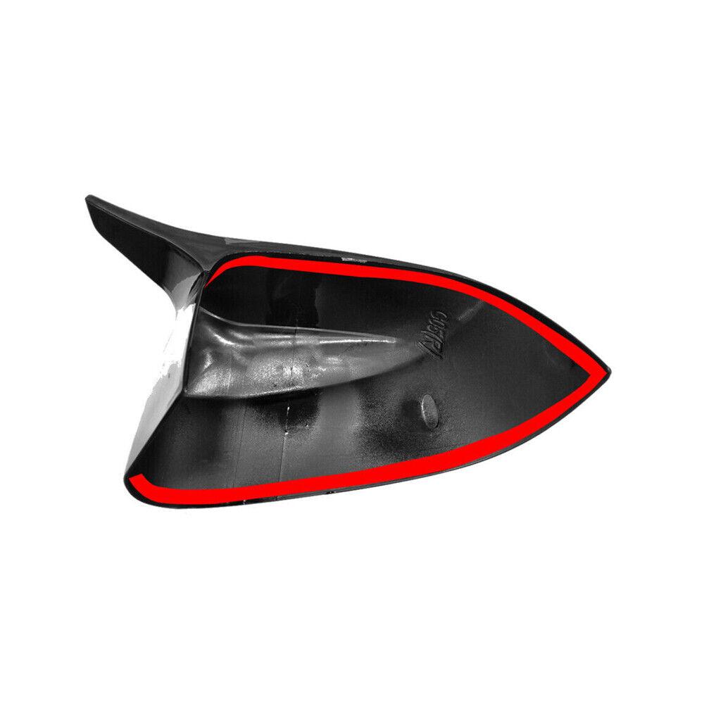 For Hyundai Elantra 2025 2025 Car Rearview Side Mirror Cover Wing Cap Exterior Sticker Door Rear View Case Trim Carbon Fiber