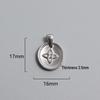 Retro Titanium Steel Cross Necklace Pendant - Stainless Steel DIY Jewelry Accessory, Fade-Resistant