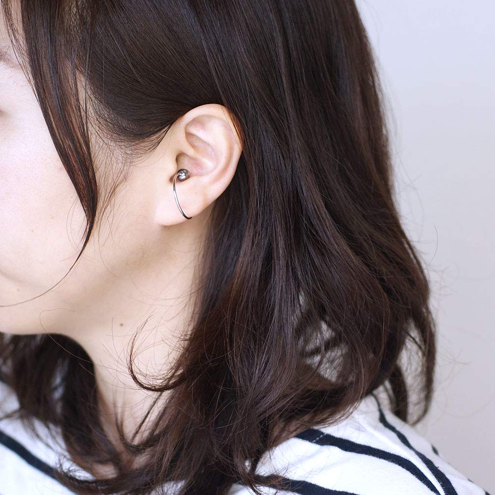 OVER-9 Kryształowe nausznice Terahertz, Zestaw 2 sztuk, Biżuteria do akupunktury uszu dla mężczyzn i kobiet, Zdrowie i Masaż [Koraliki 8mm x 6mm]