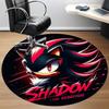 Shadow Hedgehog S-Sonic Office Round Area Rug, Indoor Mat Suitable For Office, Under Office Chairs Bedroom Living Room Home Decor, DT1212070