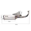 V8 Modified Racing Full Exhaust System For Yamaha Bws100 4vp Exhaust 100-125cc 4vp Scooter 100cc 125cc