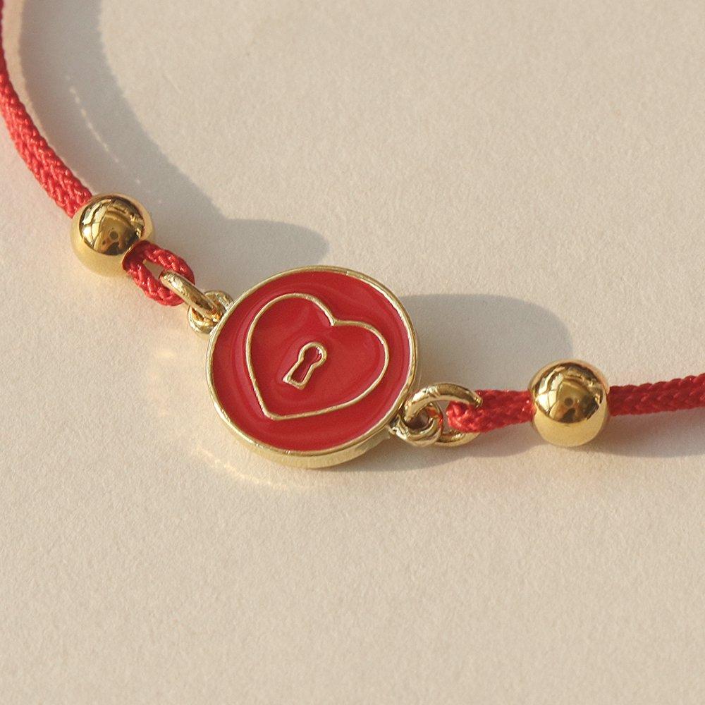 [Gift Wrapping] Heart Lock Knot Bracelet