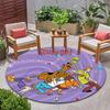 Halloween supernatural comedy adventure movie Scooby-Doo Round Carpet Soft Home Decoration Corridor Table and Chair Anti slip Outdoor Floor Mat rug 2