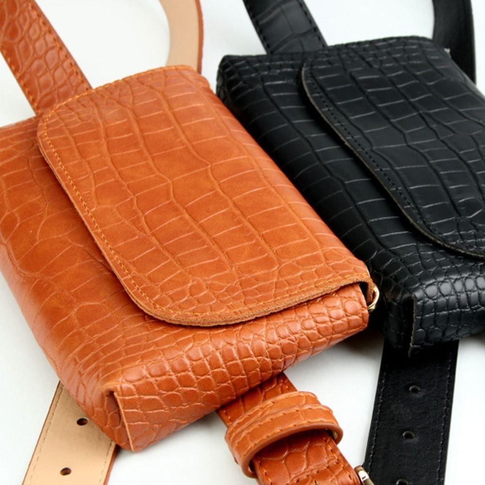 Korean Style Women Waist Bag PU Women Belt Bag Ins Belt Envelope Waist Bag  Female