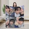 San Ateezs Kpop Blankets Fleece Textile Decor  Portable Ultra-Soft Throw Blanket for Home Couch Bedspreads