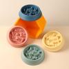 Pet Bowl Non-Slip Large Capacity Reusable Slow Feeder Dog Breed Food Bowl for Home Use