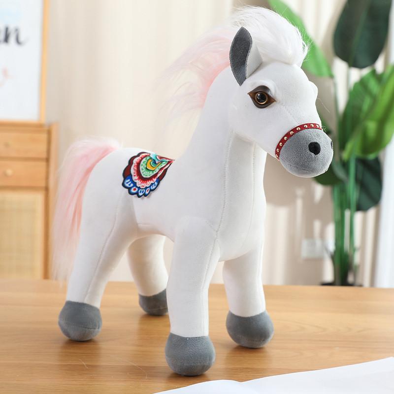 Chinese Zodiac Horse Plush Toy For Children Collectors Animal Soft Stuffed Doll