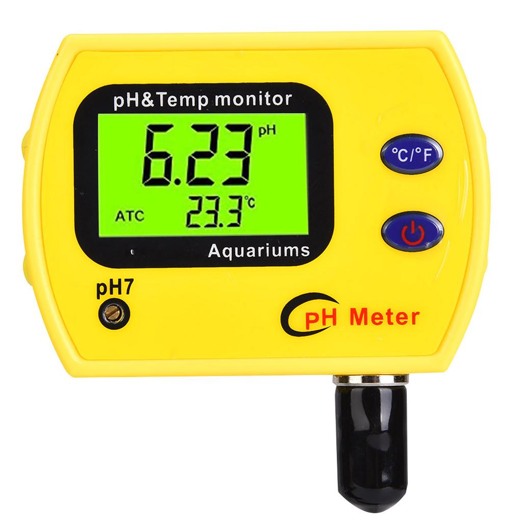 2 In 1 Portable High Precision Temperature PH Tester Meter Water Quality Analyzer Monitor220V EU Plug