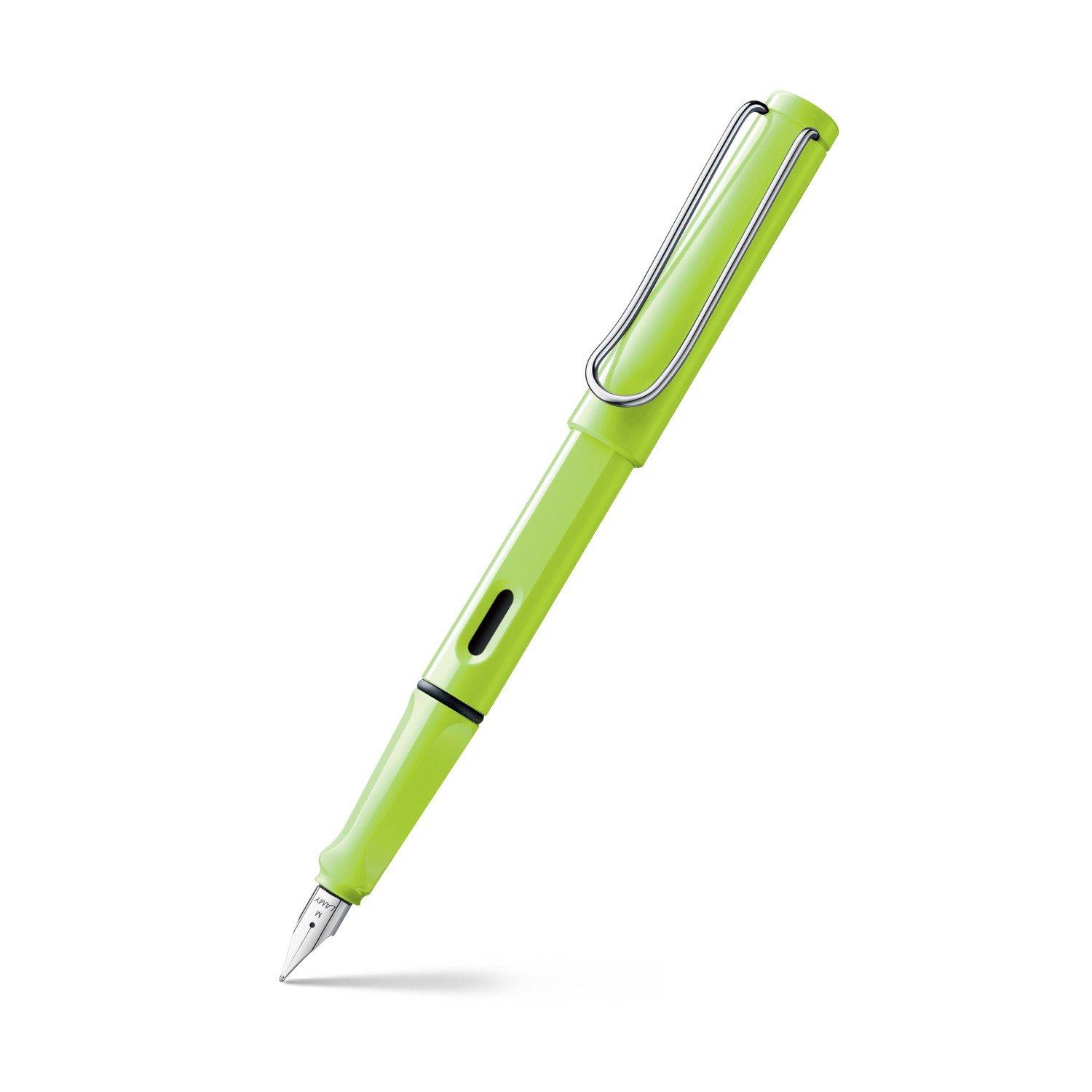 

LAMY Fountain Limited Edition Safari Neon F L43-F Pen, Lime, Nib зелёный