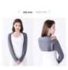 Women's Sleeveless Summer Shawl: Pure Cotton Shoulder Pads, Long-Sleeved Arm Sleeves, Thin Air Conditioning Protection