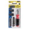 WOLFPACK PROFESSIONAL LINE - Ratchet Screwdriver Set with 29 Pieces. (12 Glasses and 16 Tips)