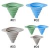 Foldable Silicone Telescopic Funnel Foldable Wide Mouth Filler Silicone Funnels Collapsible Silicone Funnel for Filling Bottles