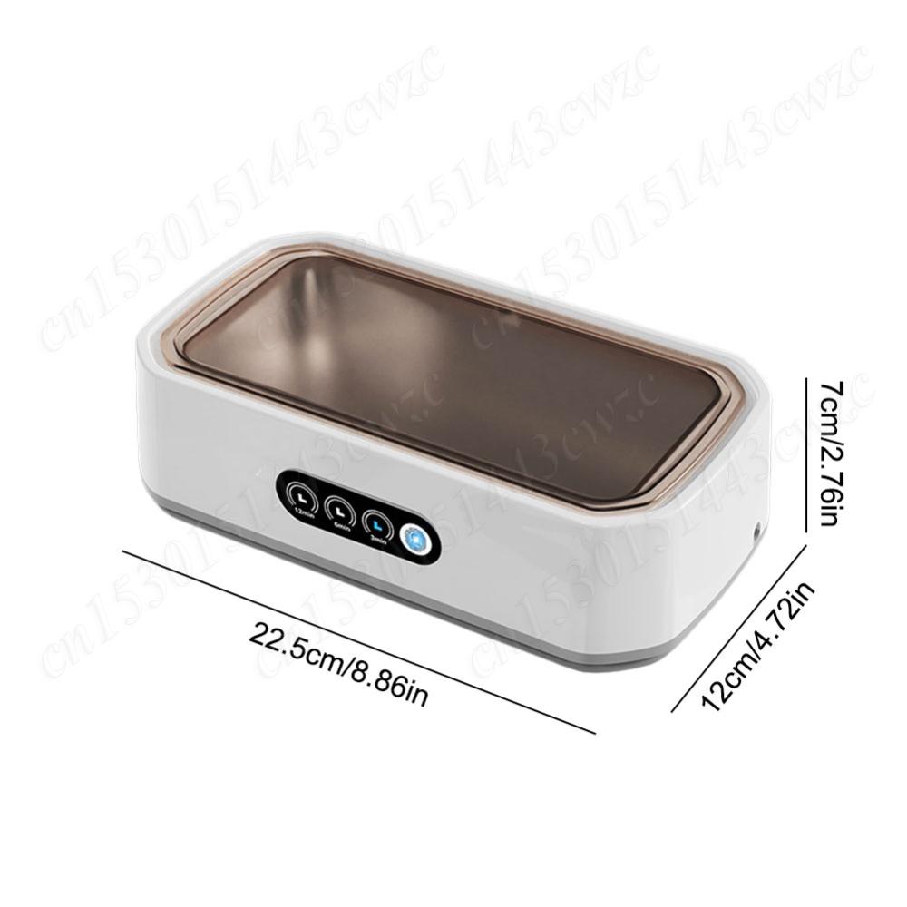 Ultrasonic Glasses Cleaner 650ML Ultrasonic Cleaner Machine Eyeglasses Cleaning Machine for Eyeglasses Rings Necklaces Dentures