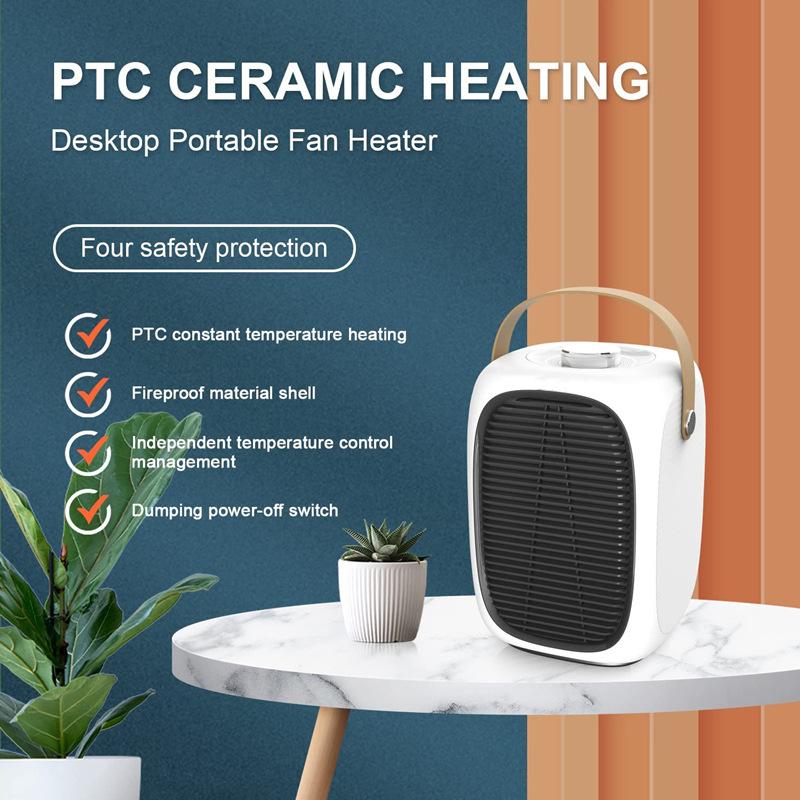 New Portable Heater Low Noise PTC Ceramic Household Heating Heater Office Mini Electric Heater