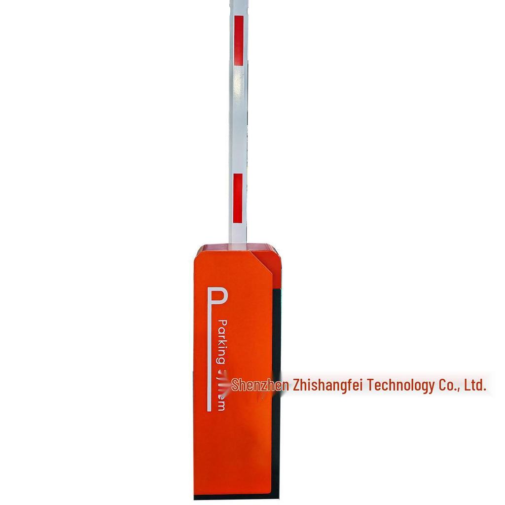 Orange-Yellow Telescopic Parking Barrier Gate with Octagonal Pole